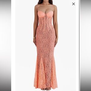 House of CB Cordelia Lace Corset Mermaid Gown
